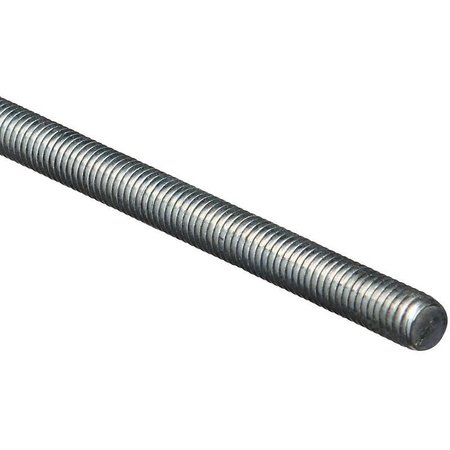 STANLEY Threaded Rod, 71614 Thread, 72 in L, A Grade, Steel, Zinc, UNC Thread N179-614
